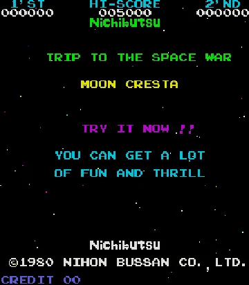 Moon Cresta (Nichibutsu) screen shot title